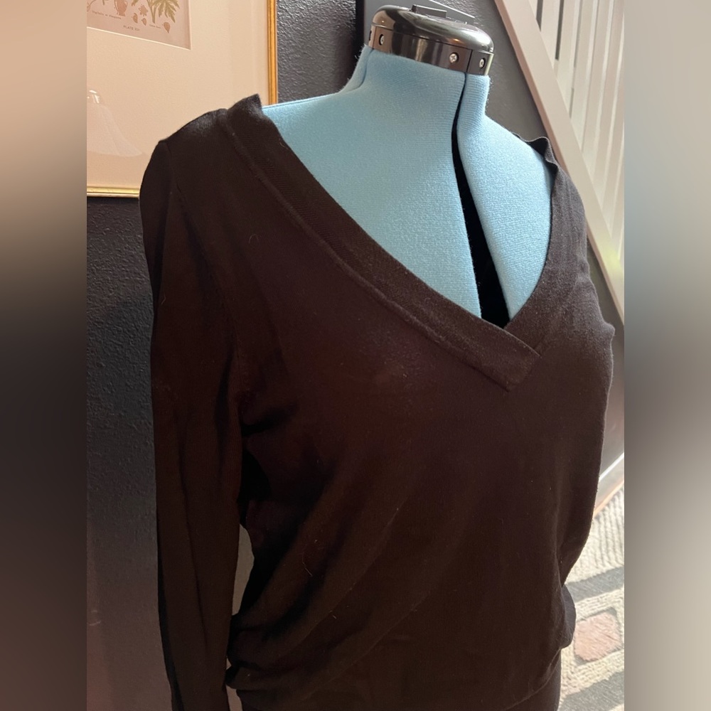 Lane Bryant black v-neck sweater
